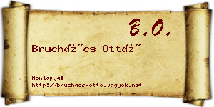Bruchács Ottó névjegykártya