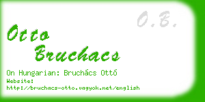 otto bruchacs business card